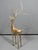 Mid-Century Modern Vintage 16" Brass-Tone Modernist Deer Stag Sculpture With Branch Antlers For Sale - Image 3 of 12