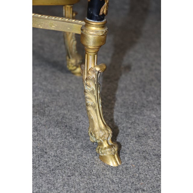 19th C German Louis XVI Style Ormolu Mounted Marble Top Table by August Forster For Sale In Philadelphia - Image 6 of 15