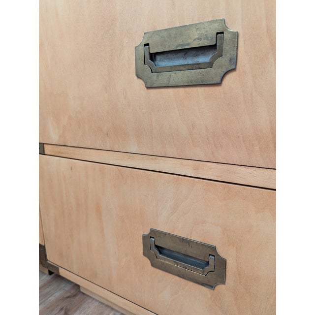 Vintage Dixie Campaigner Nightstands For Sale - Image 9 of 10