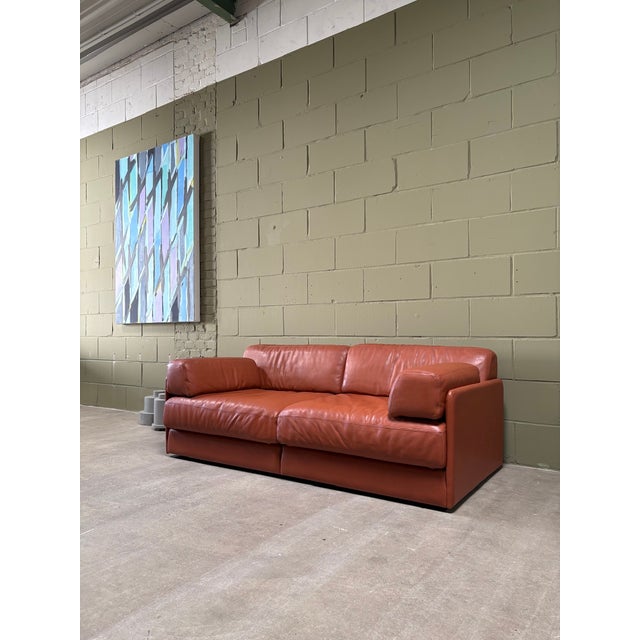 Orange Model DS-76 Daybed in Cognac Camel Leather from de Sede, 1980s For Sale - Image 8 of 18
