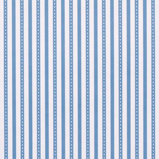 Schumacher Mathis Ticking Stripe Wallcovering In Delft For Sale