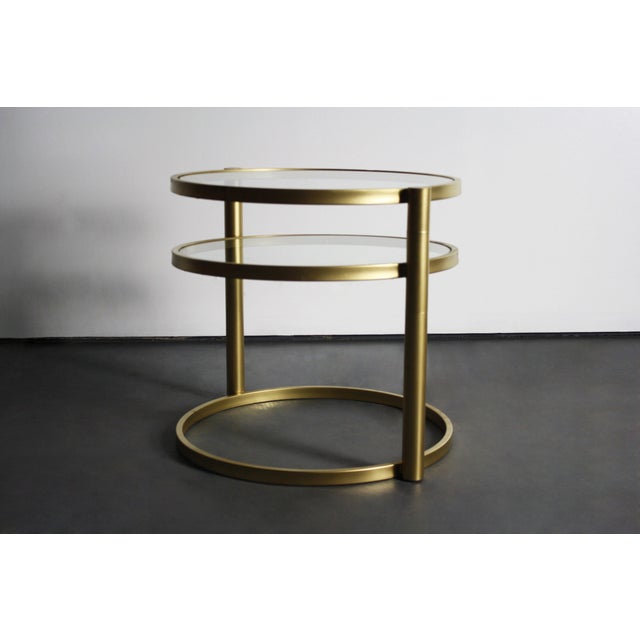 Milo Baughman Brass TwoTiered Coffee Table Chairish