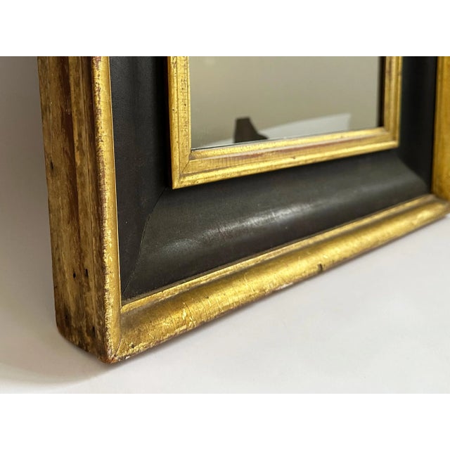 1890's Antique American Empire Style Mahogany and Gilt Mirror For Sale - Image 10 of 10