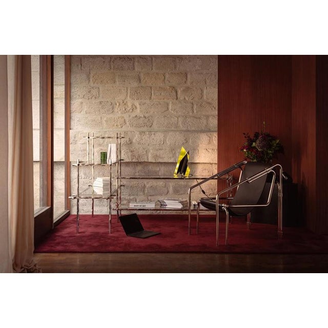 Metal Geometric Fluide Bookcase by Jennifer Midoz For Sale - Image 7 of 12