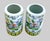 Chinoiserie Late 20th Century Pair of Hand‑Painted Porcelain Brush Pots – Famille Rose Floral For Sale - Image 3 of 7