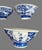 Vintage Multi Pattern Blue & White Asian Rice Bowls- Set of 4 For Sale - Image 4 of 9