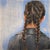 Ruckenfigur by Fikriye Oz | Oil on panel Back view of a girl with braided hair For Sale