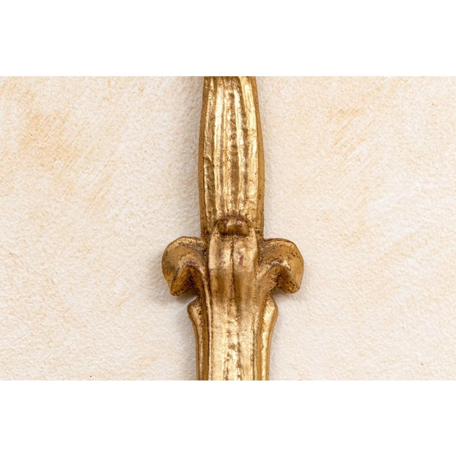 Vintage Gilt Louis XVI Style Wall Display Shelves With Plate Holders—A Pair For Sale - Image 4 of 9
