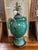 Vintage Turquoise-Green Glazed Ceramic Urn-Style Lamp For Sale In Chicago - Image 6 of 8