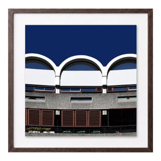 “Barbican 13” Giclee Archival Pigment Print 24x24 Framed in Walnut For Sale