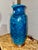 Mid-Century Modern 1970s Grand Drip Glaze Cobalt Blue Studio Pottery Ceramic Turned Pottery Lamp For Sale - Image 3 of 10