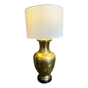 Hammered Brass Table Lamp
