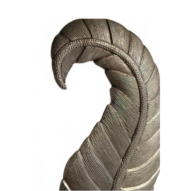 Unique Vintage Leaf Wall Candle Sconce For Sale - Image 4 of 8