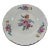 Vintage Scio Pottery “Hazel” Pattern, Floral Dinner Plate From the 1940s With a Central Pink Rose Bouquet and Scalloped Gold Trim Edge. For Sale