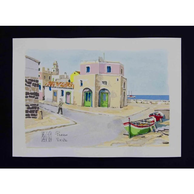 Lithograph on Magnani-Pescia paper. Paper size 17,5 cm x 24,5 cm work size 14,5cm x 22cm Excellent Condition, no defect....