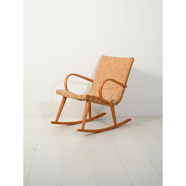 Rocking Chair by Yngve Ekström, 1940s For Sale - Image 11 of 11