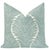Pair of beautiful custom-made musgrove chenille pillows in spa blue. Meticulously handcrafted with serged interior seams,...