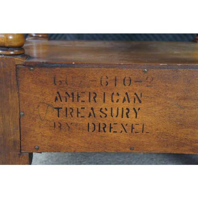 Vintage Drexel American Treasury Country Pine 2 Tier Nightstands Side Tables Pair For Sale - Image 12 of 12