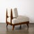 Mid-Century Modernist Sculptural Oak Lounge Chairs in Off White Boucle For Sale - Image 15 of 17