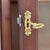 Vintage Wood Bookcase With Full Glass Door, Lock and Keys; Recently Refinished For Sale - Image 13 of 17