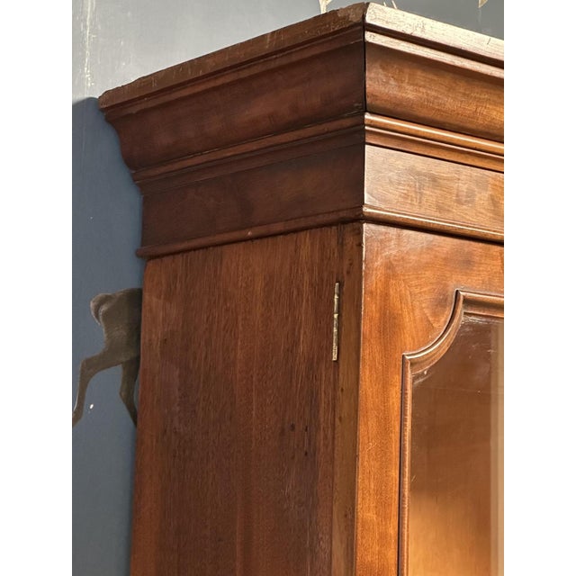 Brown Large English Bookcase in Mahogany For Sale - Image 8 of 16