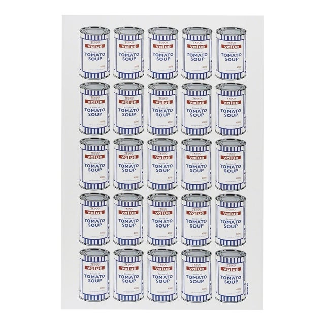 After Banksy, Tesco Value Cream of Tomato Soup Cans, 2006, Offset Printing For Sale