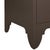 Matthew Izzo Home Grace Chocolate Brown Four Door Buffet With Brass Tassel Door Pulls For Sale - Image 9 of 11