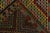Textile Vintage Cecim Kilim in Vivid Multicolor Tribal Pattern, Diamond Mosaic For Sale - Image 7 of 7