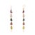 Metal 14.75ct Rainbow Sapphire Uncut Antique Style Dangle Earrings in 14k Gold- A Pair For Sale - Image 7 of 14