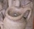 Mid-Century French Cast Stone Garden Figure of Woman at Well on Fluted Pedestal For Sale - Image 10 of 13