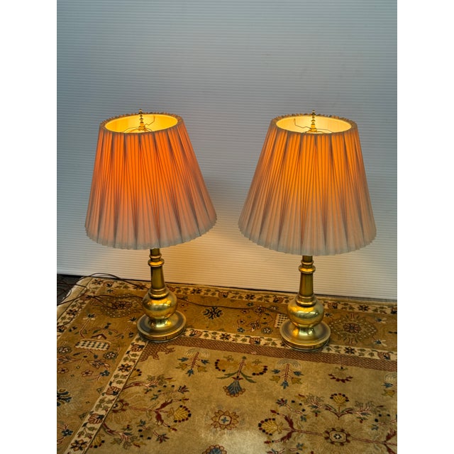 Mid-Century Modern Vintage Stiffel Table Lamps - a Pair For Sale - Image 3 of 12