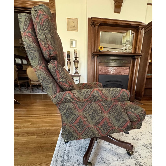 American Fabric Office Chairs - Pair For Sale - Image 3 of 12