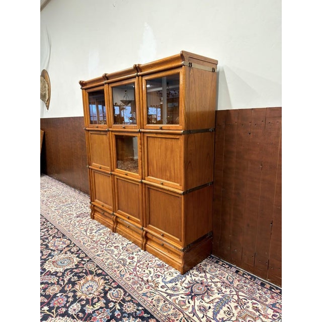 English Corner Bookcase from Globe Wernicke For Sale - Image 5 of 18
