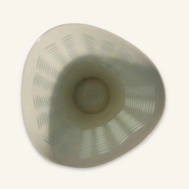 1960s Friedl Holzer-Kjellverg White Scandinavian Rice Grain Vase For Sale - Image 4 of 6