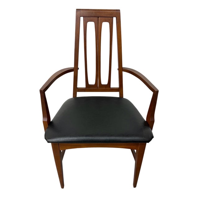 Young Manufacturing Mid-Century Modern Young Manufacturing Walnut Dining Chairs - Set of 6 For Sale - Image 4 of 8