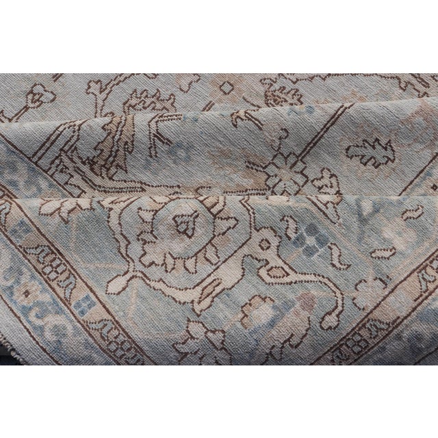 Tabriz Designed Rug in Pale Sand by Keivan Woven Arts 9'10 X 13'8 For Sale - Image 15 of 16