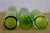 6 Chinese Emerald Green Blown Glass Graduated Tubular Torpedo Bud Vases 4" to 8" For Sale - Image 10 of 13