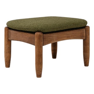 20th Century French Wooden Upholstered Ottoman For Sale