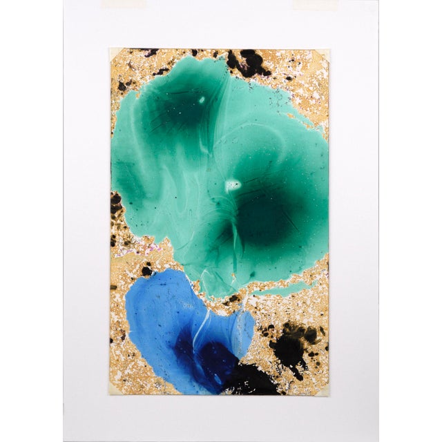 Abstract composition with a resemblance to flowers by Les Anderson (American, 1928-2009). Unsigned, but was acquired from...