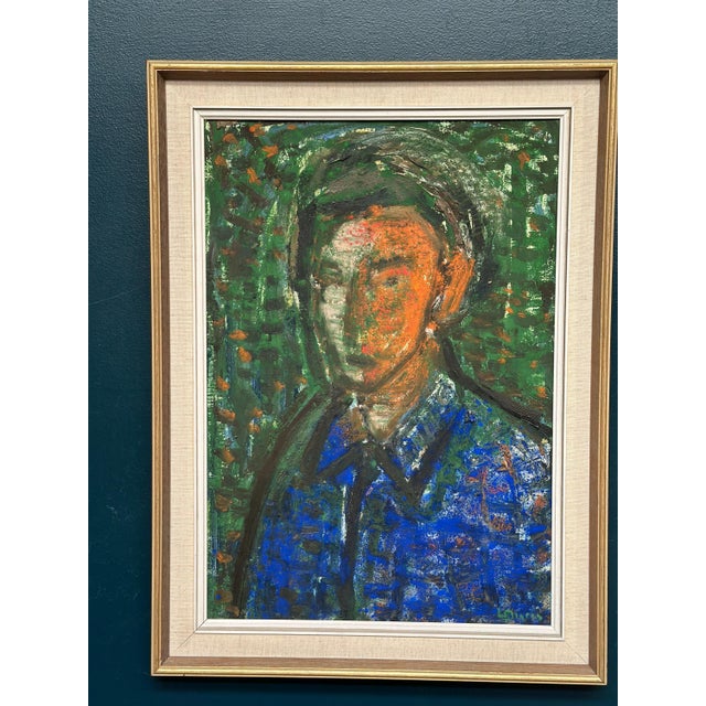 Leonard Digris, Portrait, 1960s, Oil Painting on Panel, Framed For Sale - Image 18 of 18
