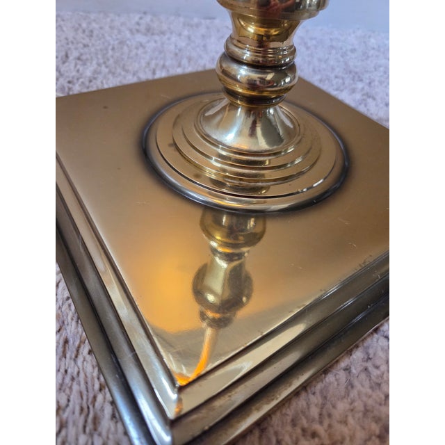 Brass Vintage Frederick Cooper Brass Regency Floor Lamp For Sale - Image 8 of 10