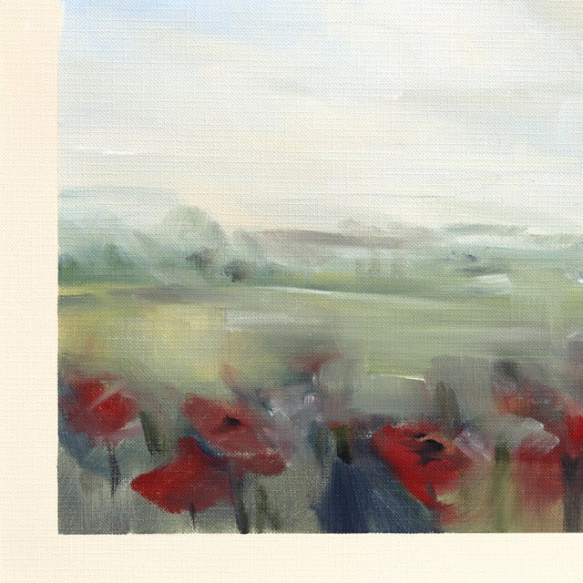 Landscape Study 241 - Serene Mixed Media Painting on Canvas Paper Original Artwork by Jodi Miller For Sale - Image 4 of 6