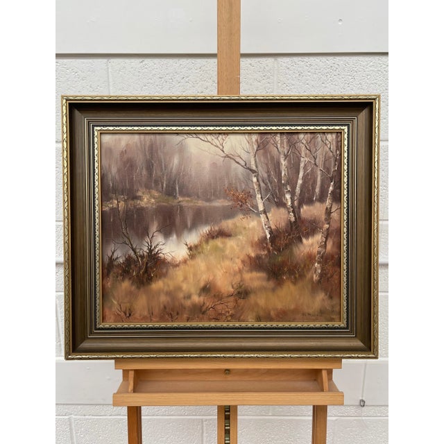 Realism Vintage Oil Painting of River Landscape in Ireland Countryside by Modern Irish Artist For Sale - Image 3 of 11