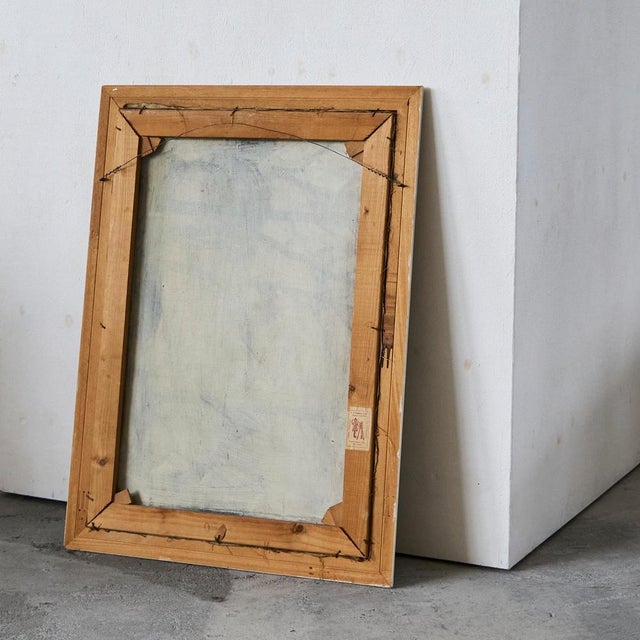 Sunflowers in White Vase, Oil on Canvas, 1940s For Sale - Image 12 of 14