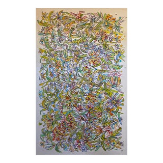 Tyka Original "Kwiatki" Oil on Canvas For Sale