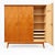 Vintage Three-Door Wardrobe Wooden Wardrobe with Mirror For Sale - Image 5 of 8