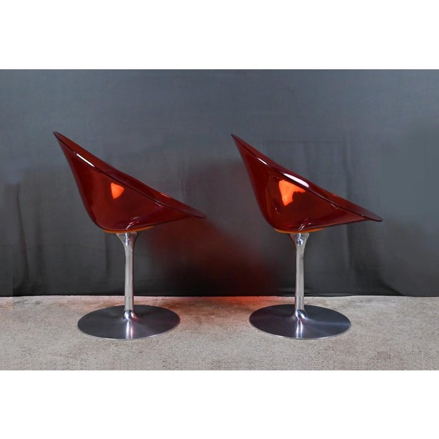 Eros Armchairs in Polycarbonate by Philippe Starck, 2001, Set of 2 For Sale - Image 6 of 11