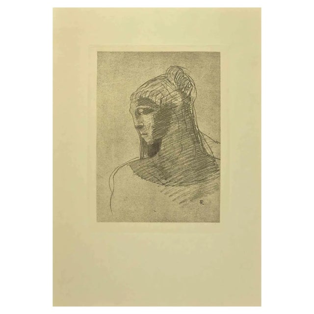 After Odilon Redon, Illustration from the Series Les Fleurs du Mal, 1923, Etching For Sale