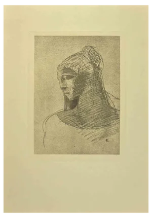 After Odilon Redon, Illustration from the Series Les Fleurs du Mal, 1923, Etching