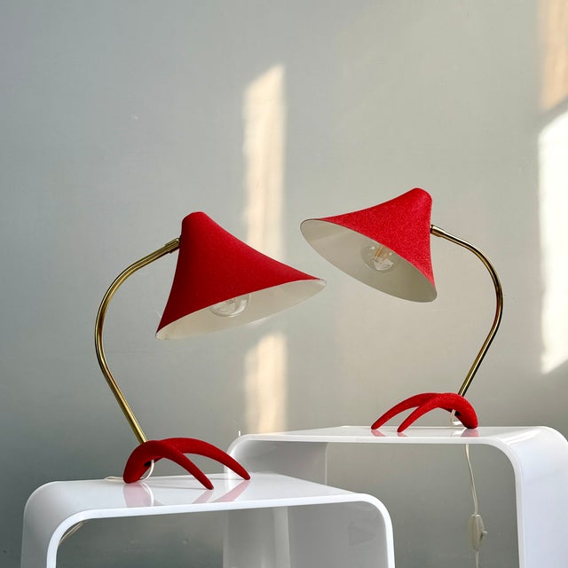 Crows Foot Table Lamp Set by Cosack, 1950s, Set of 2 For Sale - Image 10 of 10